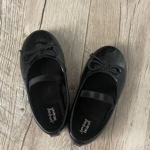 Jumping Beans Shiny Black Ballet Flats